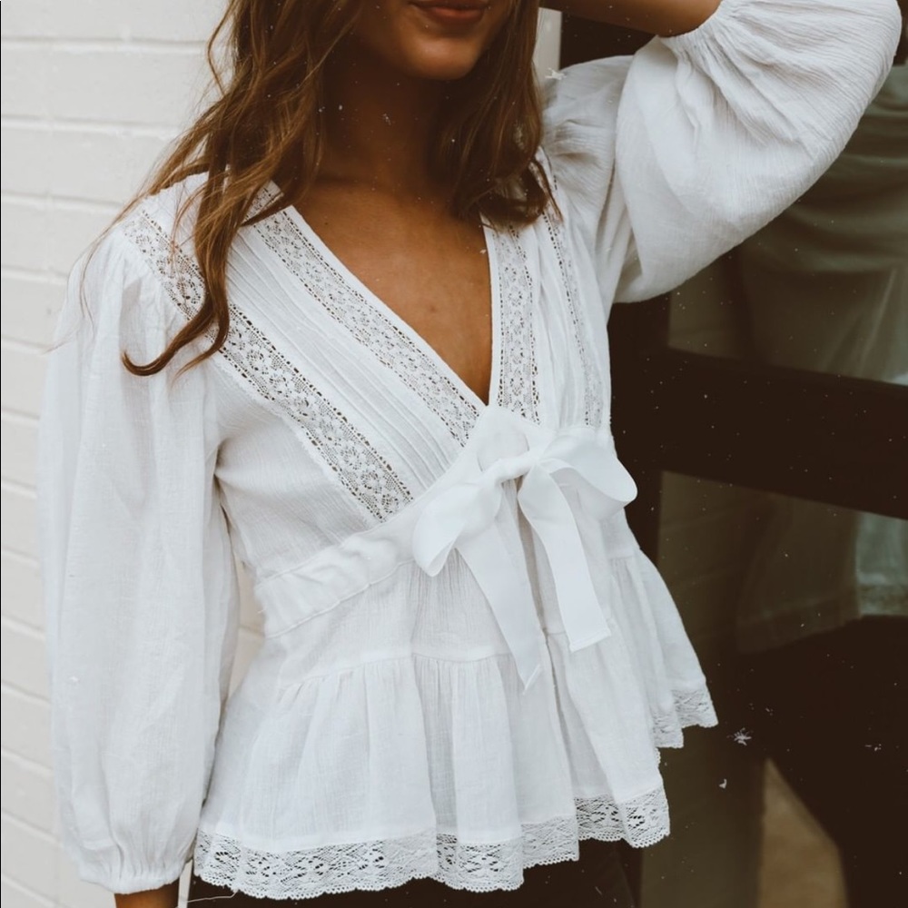 NWT Boutique✌🏻Crochet Blouse